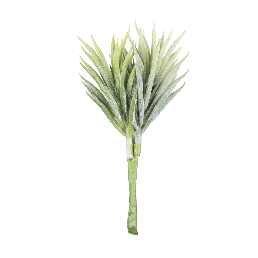 Vickerman 5" Artificial Green and White Seneco 