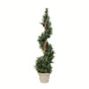 Vickerman Artificial Potted Green Rosemary Spiral Tree - view 1 of 3