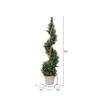 Vickerman Artificial Potted Green Rosemary Spiral Tree - view 3 of 3