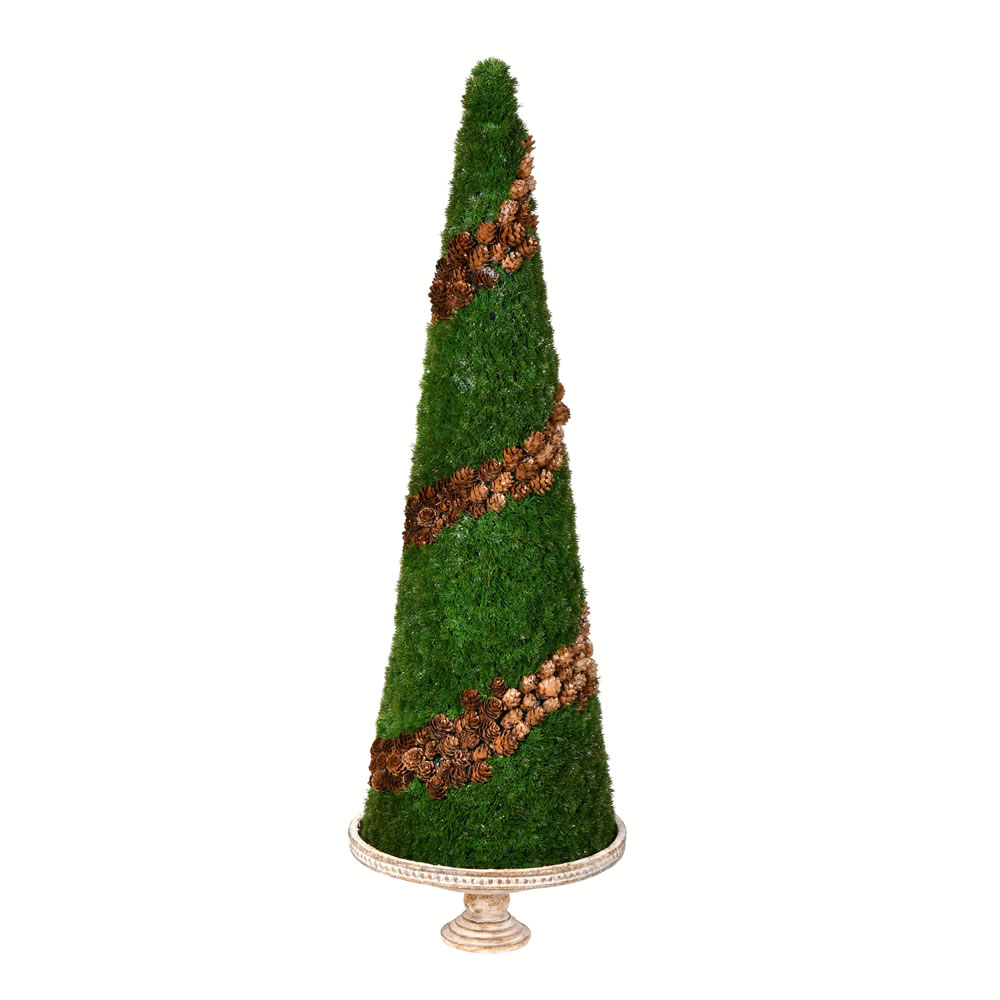 Vickerman Artificial Cone Shape Cedar Tree Pinecone Accents