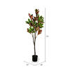 Vickerman Artificial Green Magnolia Tree in Pot - view 3 of 3