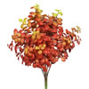 12" Plastic Leaf Bush-Red 3/pk - view 1 of 4