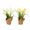 Vickerman Artificial Yellow Daffodil in Burlap Pot, Set of 2 - view 1 of 8