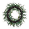 Vickerman Artificial Mixed Fern Cedar Wreath - view 2 of 5