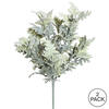 Vickerman Artificial Green Flocked Dusty Miller Bush, 2/pk - view 3 of 7
