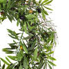 24" Green Olive Leaf Wreath - view 3 of 4