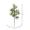 26" Green Olive Leaf Spray 3/pk - view 2 of 5