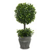 Vickerman Artificial Green Boxwood Topiary - view 1 of 3