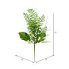 21" White Mini Flower Green Spray 4/Pk - view 3 of 4