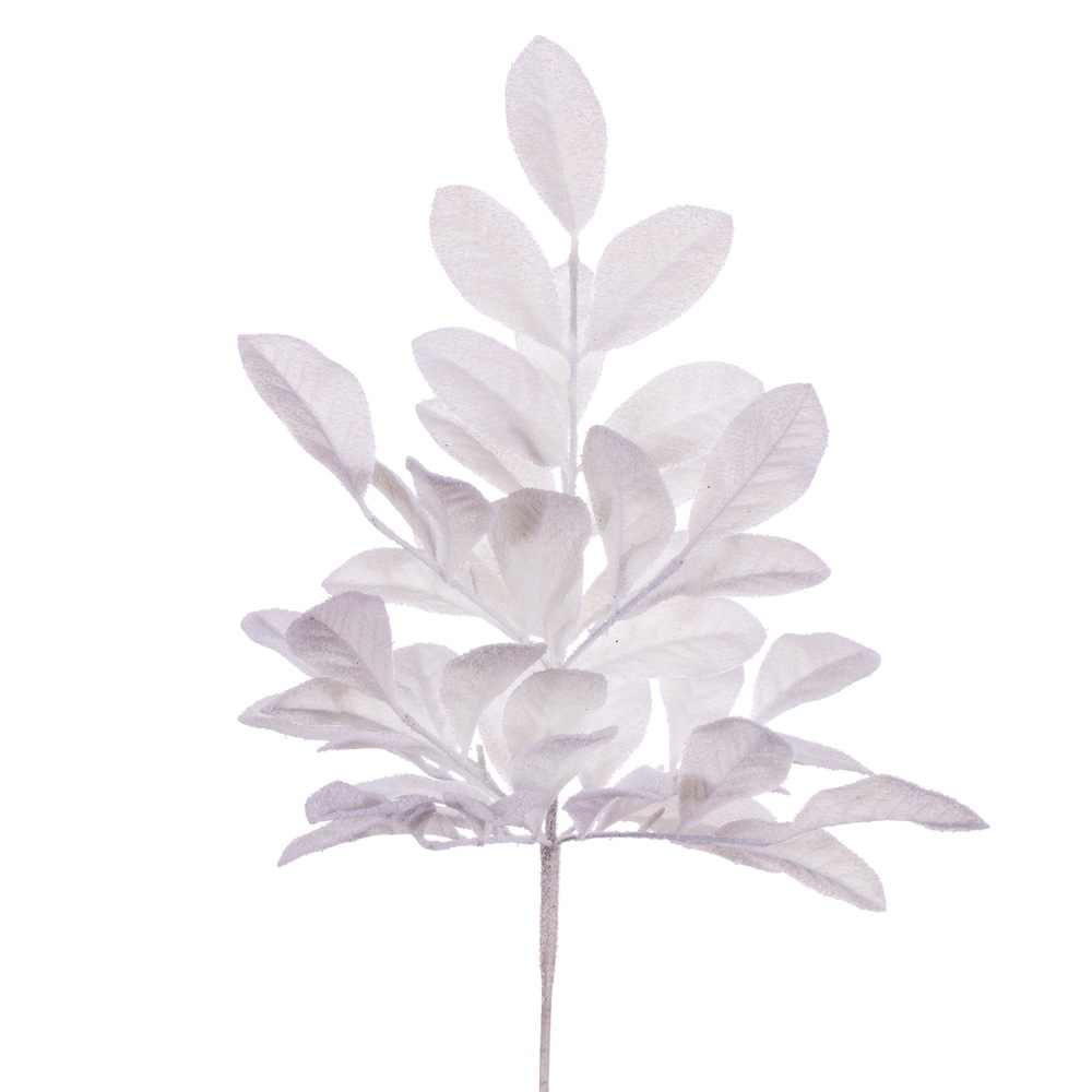 Vickerman Artificial 25" Apple Leaf Glitter Bush