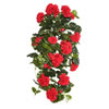 Vickerman Artificial Polyester Geranium Hanging Bush - view 1 of 3