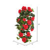 Vickerman Artificial Polyester Geranium Hanging Bush - view 3 of 3