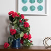 Vickerman Artificial Polyester Geranium Hanging Bush - view 2 of 3