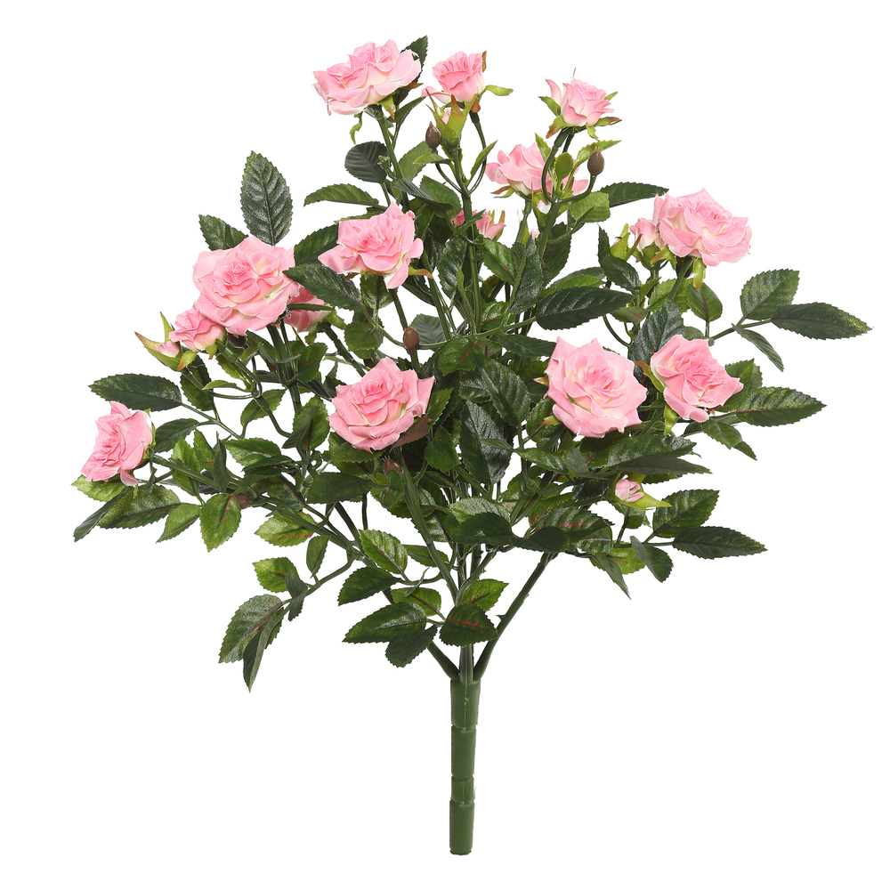 Vickerman Artificial Mini Diamond Rose Bush
