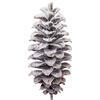 Vickerman Artificial Grand Glitter Snow Pinecone Spray - view 2 of 3