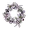 12" Frstd Berry/Pinecone/Pine Wreath - view 1 of 6