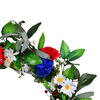 22" Red White Blue Floral Wreath - view 5 of 6