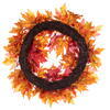 28" Fall Red Maple Leaf Wreath - view 3 of 5