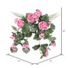 Vickerman Artificial Geranium Hanging Bush - view 4 of 4