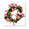 22" Dark Pink Magnolia Wreath - view 2 of 2