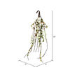 36" White Cotton Mixed Greenery Teardrop - view 2 of 2