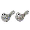 6.25" White Newspaper Flower Bird 2/Asst - view 1 of 3