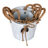 5-8"  Tin Containers Rope Handle 4/pk - view 2 of 2