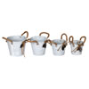 5-8"  Tin Containers Rope Handle 4/pk - view 1 of 2