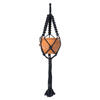 4.5" Terracotta Pot in Navy Rope Hanger - view 1 of 4