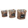 10" Wire Chalkboard Oval Basket Set/3 - view 1 of 3