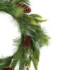 Vickerman Artificial Green Mixed Pine with Pinecone Wreath - view 2 of 3