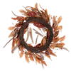 Vickerman Cream Red Artificial Leaf Wreath - view 3 of 5