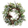 22" Green Leaf Wreath - view 3 of 5