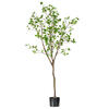 Vickerman Artificial Potted Milan Leaf Tree - view 1 of 6