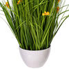 Vickerman Artificial Yellow Potted Artificial Cosmos and Grass - view 5 of 6