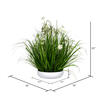 Vickerman Artificial Cream Potted Artificial Cosmos and Grass - view 5 of 5