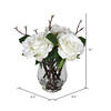 Vickerman 10" Artificial Rose In Glass Vase - view 3 of 6
