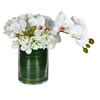11" White Orchid In Glass Pot - view 1 of 3