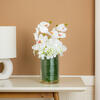 11" White Orchid In Glass Pot - view 2 of 3