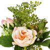 11" Pink Rose In Glass Pot - view 4 of 5