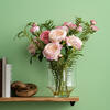 16" Dark Pink Rose In Glass Pot - view 2 of 3