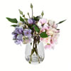 8" Light Pnk/Purp Hydrangea In Glass Pot - view 1 of 3