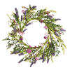 24" Purple Lilac Wild Flower Wreath - view 1 of 5