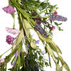 24" Purple Lilac Wild Flower Wreath - view 3 of 5