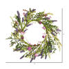 24" Purple Lilac Wild Flower Wreath - view 4 of 5