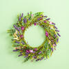 24" Purple Lilac Wild Flower Wreath - view 2 of 5