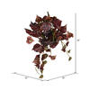Vickerman Artificial Burgundy Grape Leaf Ivy Hanging Bush - view 2 of 3