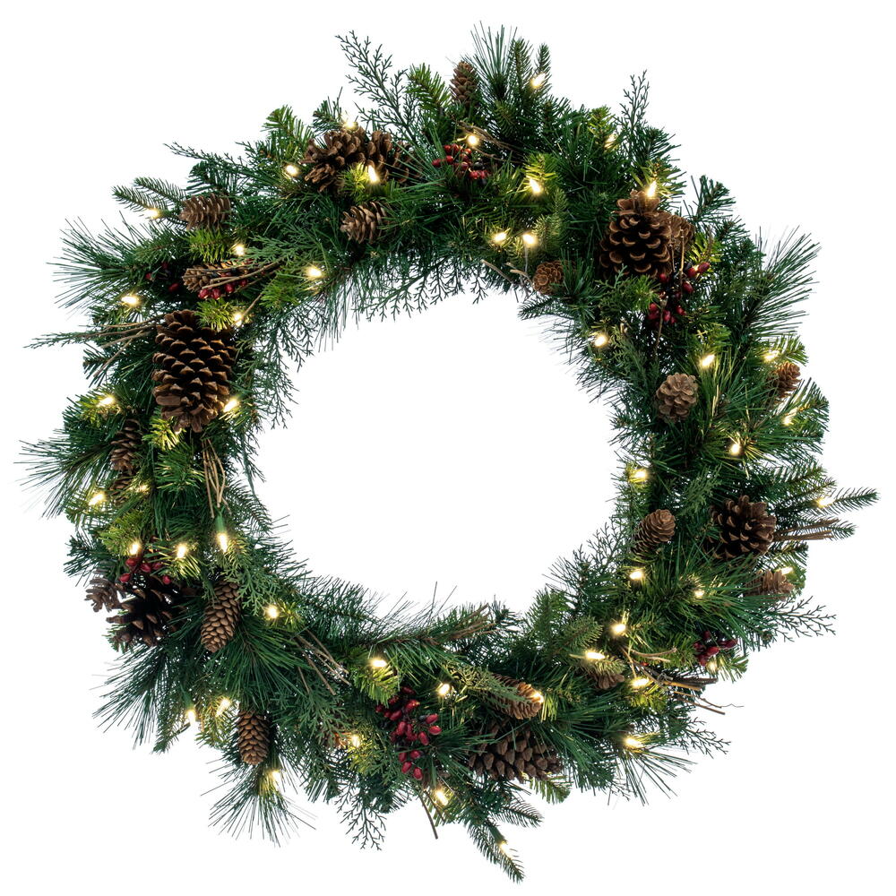 Vickerman Cibola Mix Berry Artificial Christmas Wreath