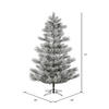 Vickerman Flocked Alder Long Needle Pine Artificial Christmas Series - view 2 of 2