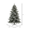 Vickerman Flocked Cayce Pine Artificial Christmas Tree - view 2 of 2